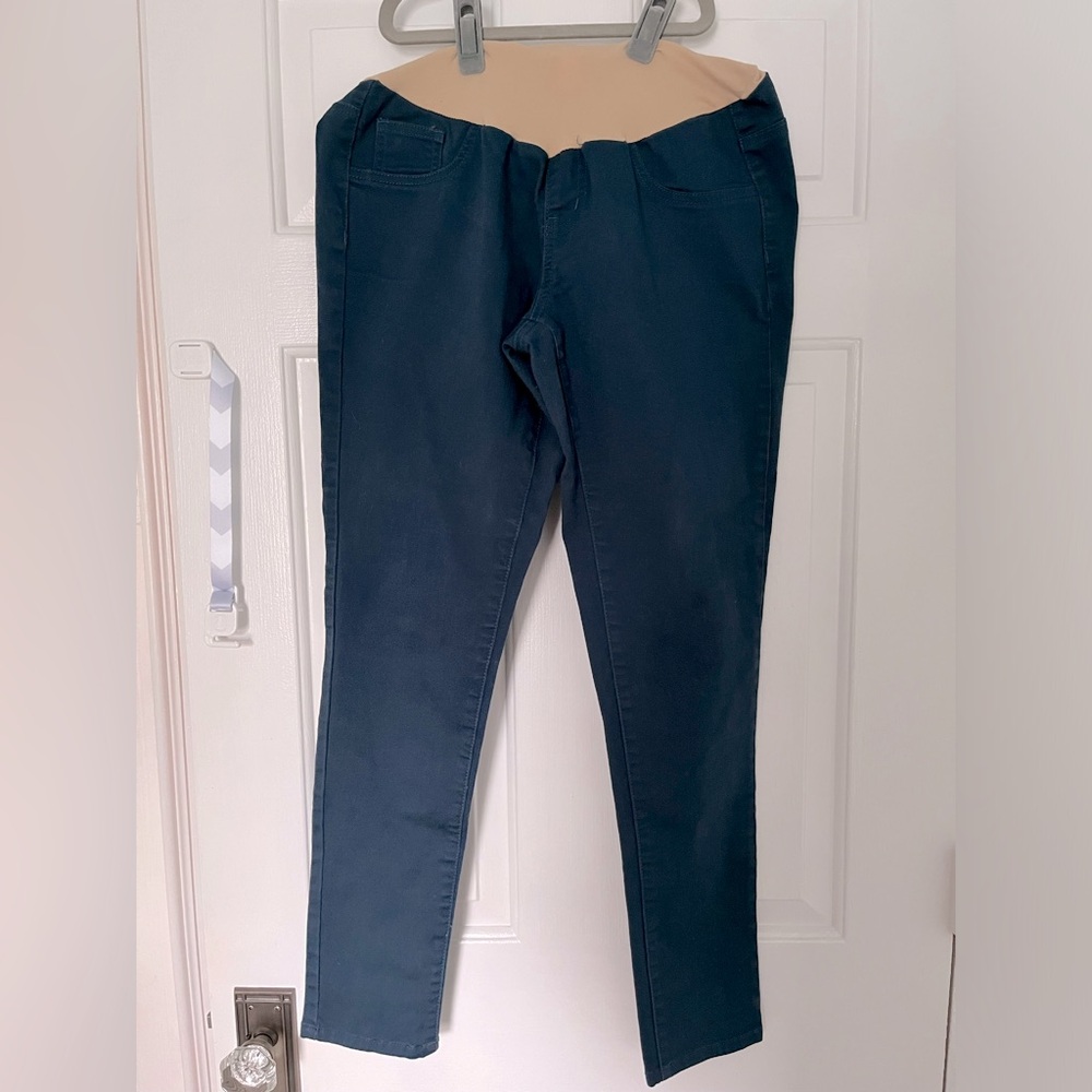 Motherhood Maternity full panel stretch skinny pants - large